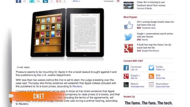 News video: Case Against Apple Suggests E-Book Price-Fixing 'Conspiracy'