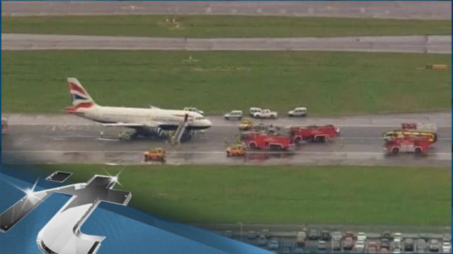 News video: LONDON Breaking News: Delays After Passenger Jet Lands at Heathrow With Engine Fire